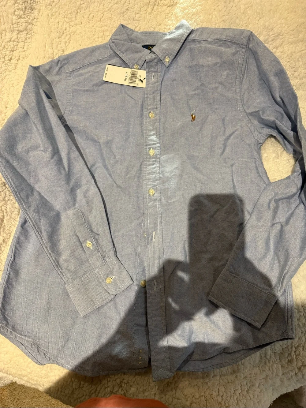 Polo by Ralph Lauren Light Blue Button-Down Oxford Shirt